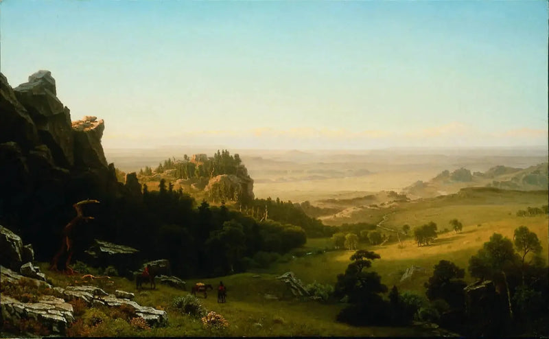 Widok z gór Wind River, Wyoming - Albert Bierstadt