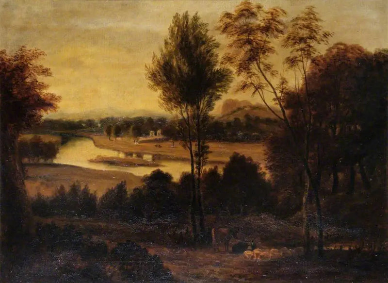 Widok z Wick House, Richmond, Surrey - Joshua Reynolds