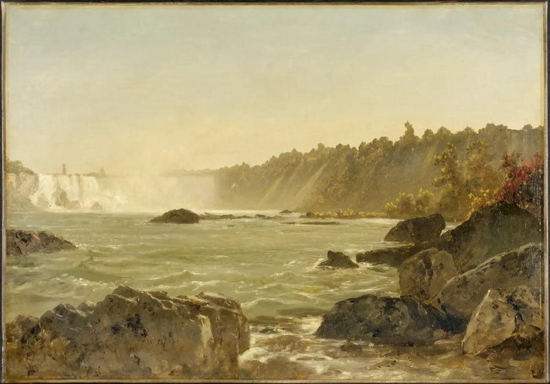 Widok na wodospady Niagara - John Frederick Kensett