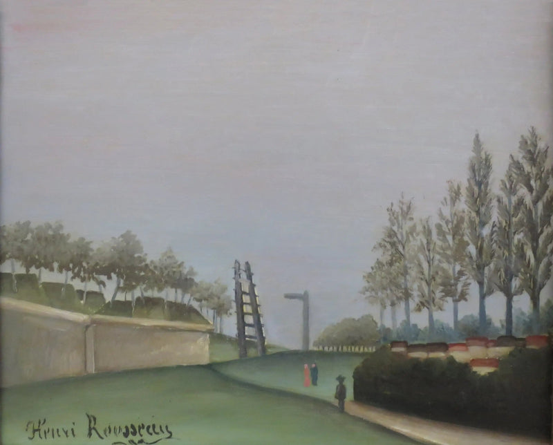 Widok na fortyfikacje po lewej stronie od bramy Vanves - Henri Rousseau