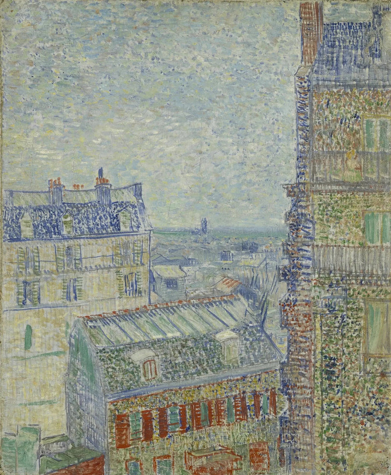 Widok dachów Paryża - Vincent van Gogh