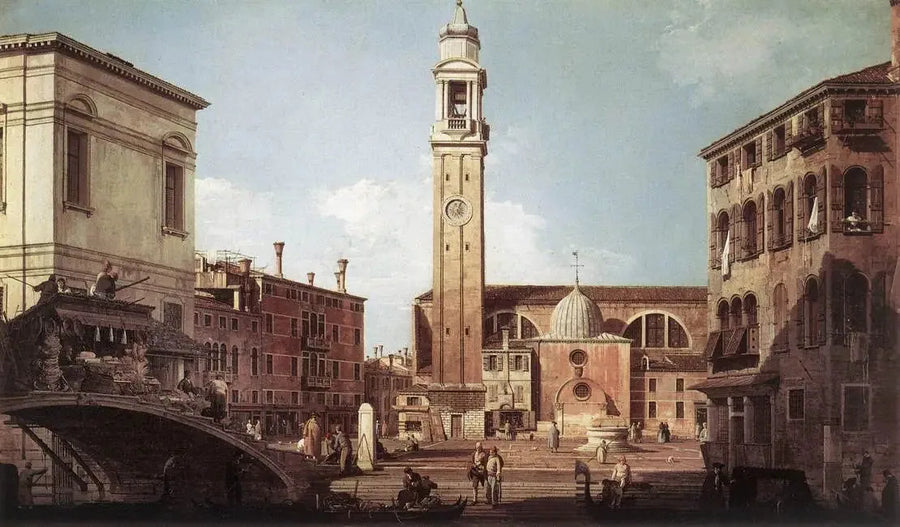 Widok obozu Świętych Apostołów - Canaletto