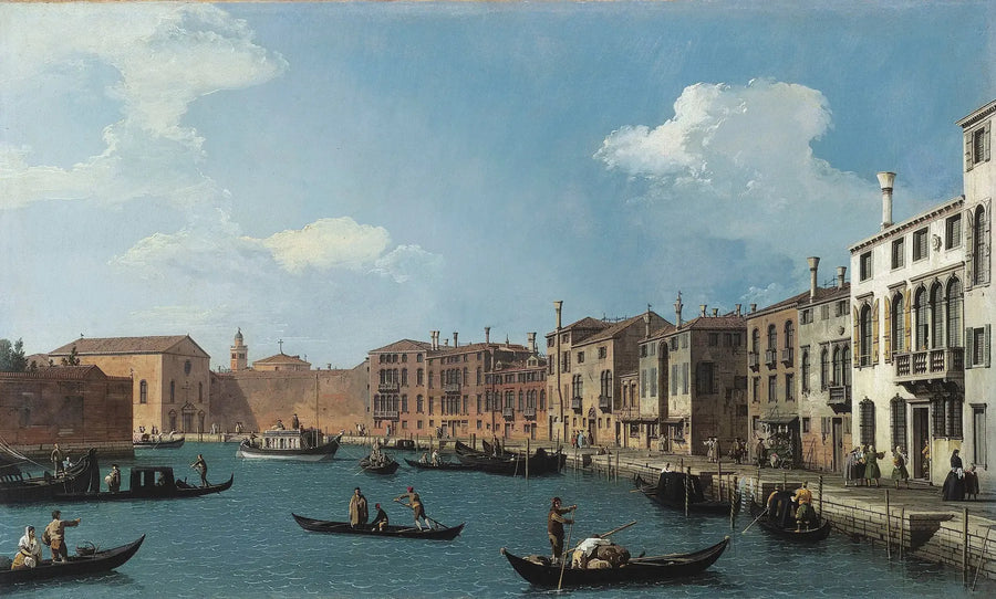 Widok na kanał Santa Chiara, Wenecja - Canaletto