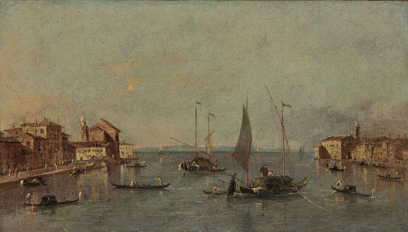 Widok na kanał della Giudecca, Wenecja - Francesco Guardi