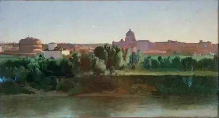 Widok zamku Saint-Ange - Jean-Baptiste Camille Corot