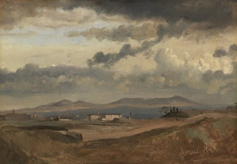 Widok na klasztor Sant'Onofrio na Janikule, Rzym - Jean-Baptiste Camille Corot