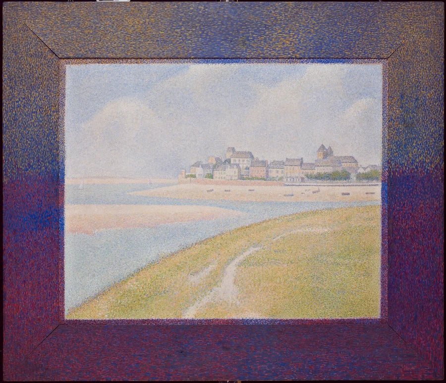 Widok na Crotoy z górnego biegu - Georges Seurat