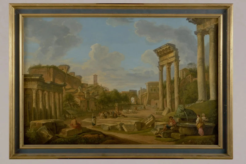 Widok forumu w Rzymie - Giovanni Paolo Panini