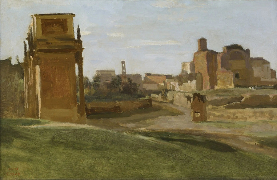 Widok Forum, Rzym - Jean-Baptiste Camille Corot