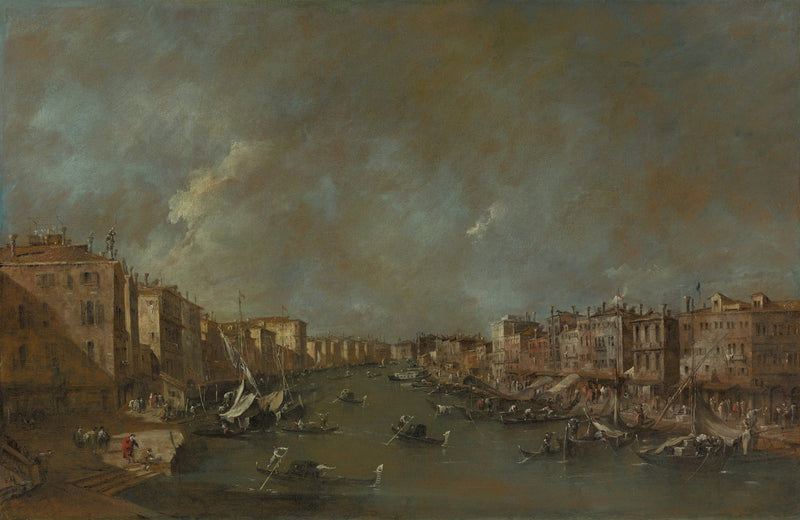Widok na Wielki Kanał z Mostu Rialto - Francesco Guardi