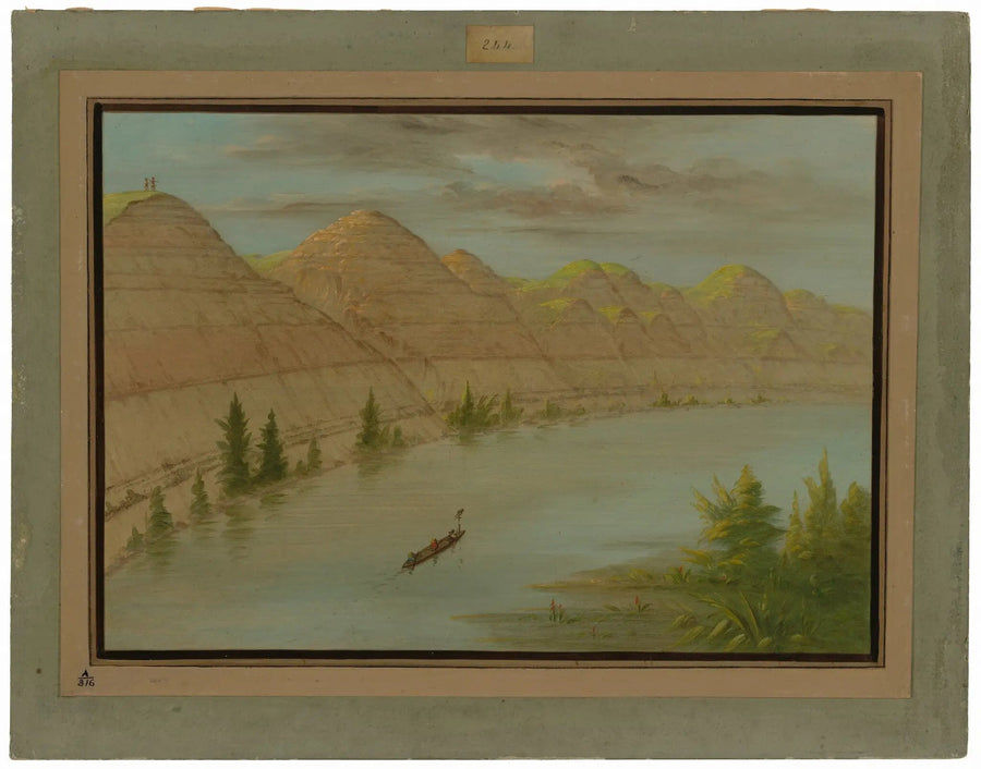 Widok na „Grand Détour”, Haut-Missouri - George Catlin