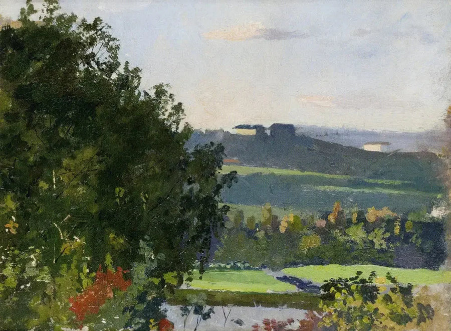 Widok ogrodu Grünera - Edvard Munch