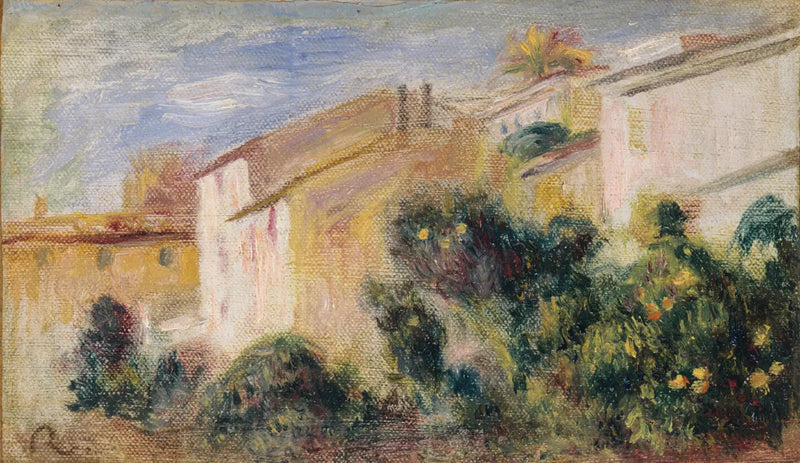 Widok ogrodu willi - Pierre-Auguste Renoir