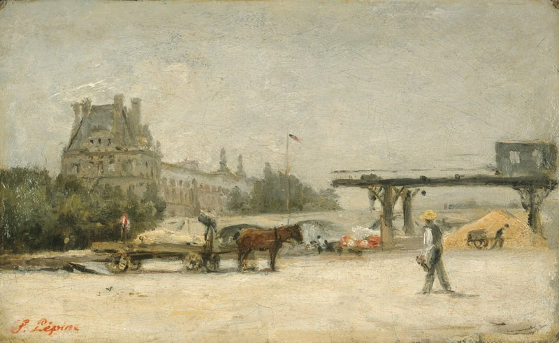 Widok na Luwr - Stanislas Lépine