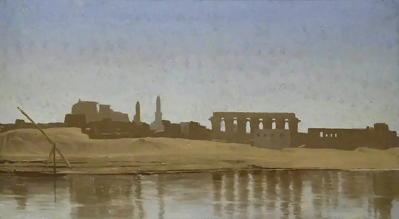 Widok na Nil w Luksorze - Jean-Léon Gérôme