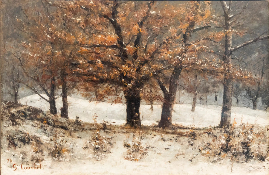 Widok na Park Crête nad Clarens - Gustave Courbet