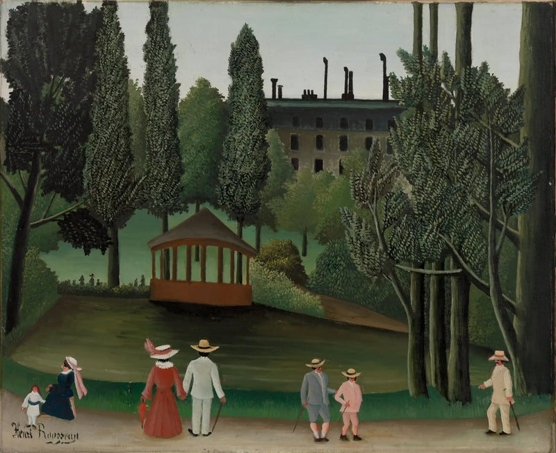 Widok na Park Montsouris, Kiosque - Henri Rousseau