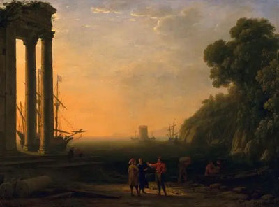 Vue du port maritime - Claude Lorrain - Alpha Reproduction