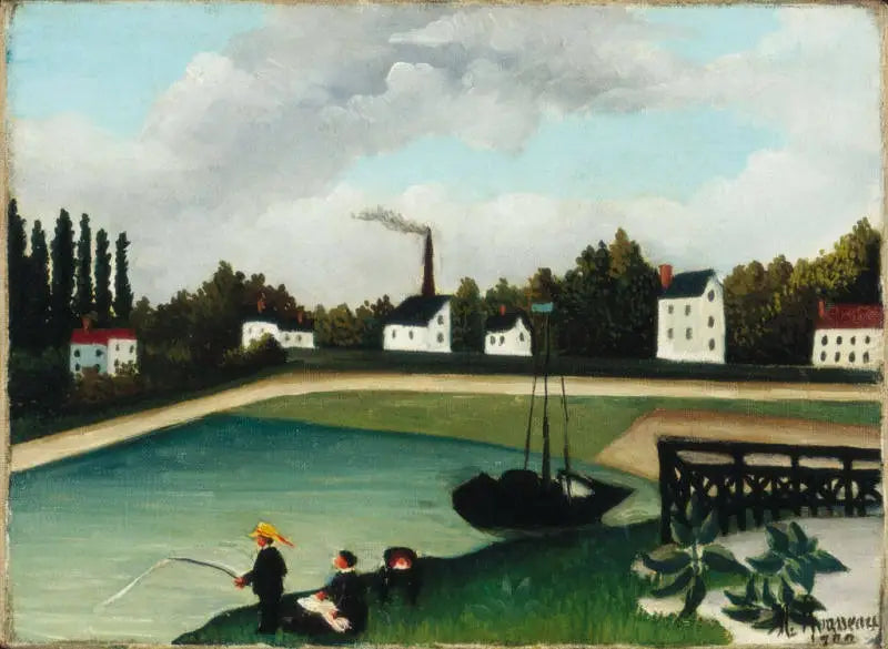 Widok na nabrzeże Ivry w pobliżu Port à l'Anglais, Sekwana - Henri Rousseau