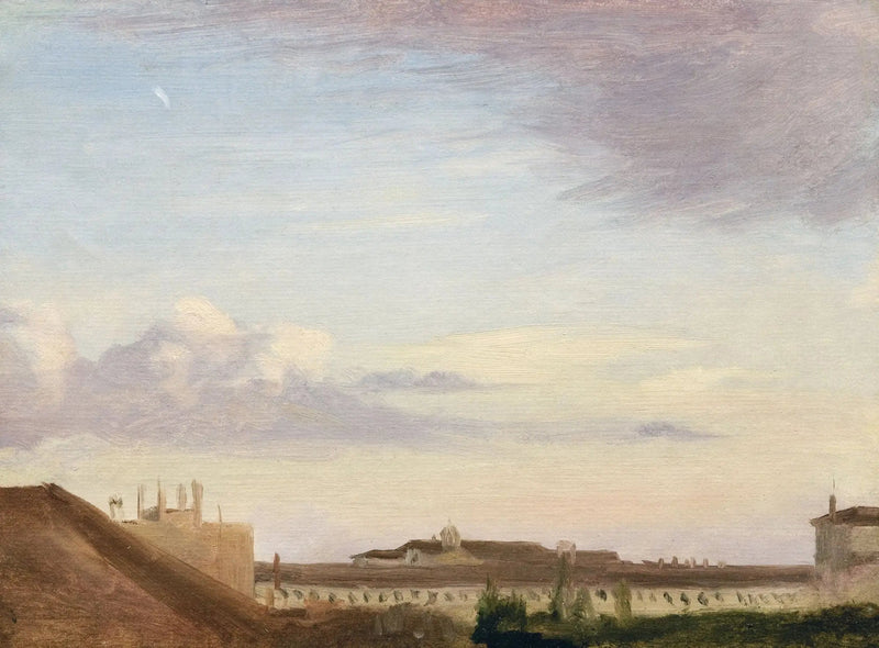 Widok na Quirinal - Edgar Degas