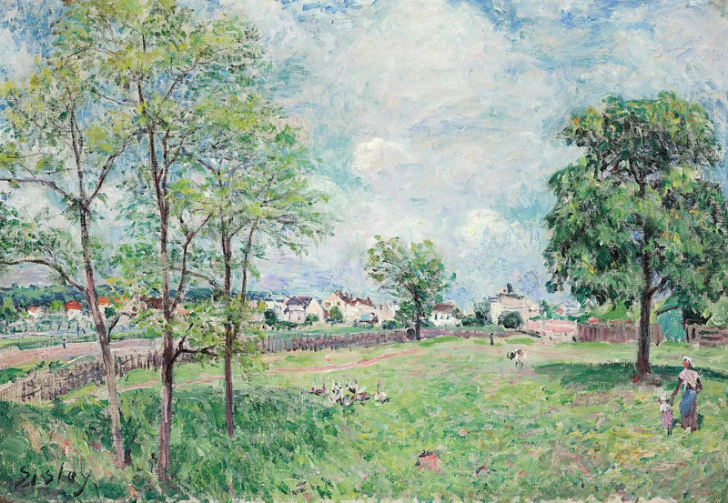Widok wioski - Alfred Sisley
