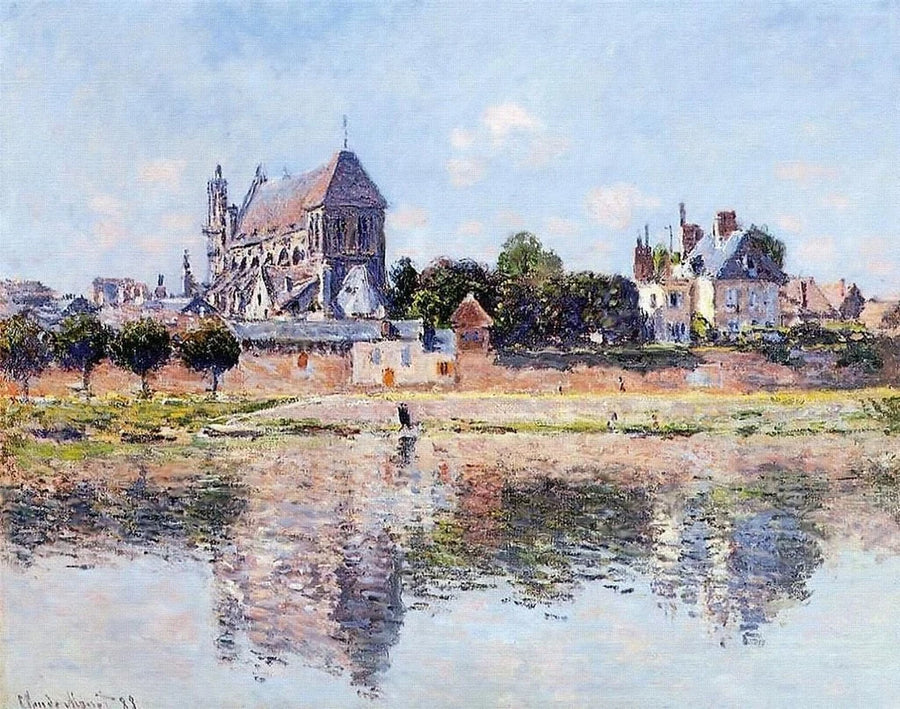 Widok na kościół Vernon W843 - Claude Monet