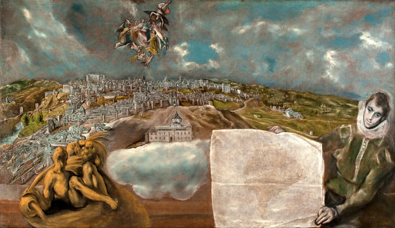 Widok i plan Tuluzy - El Greco