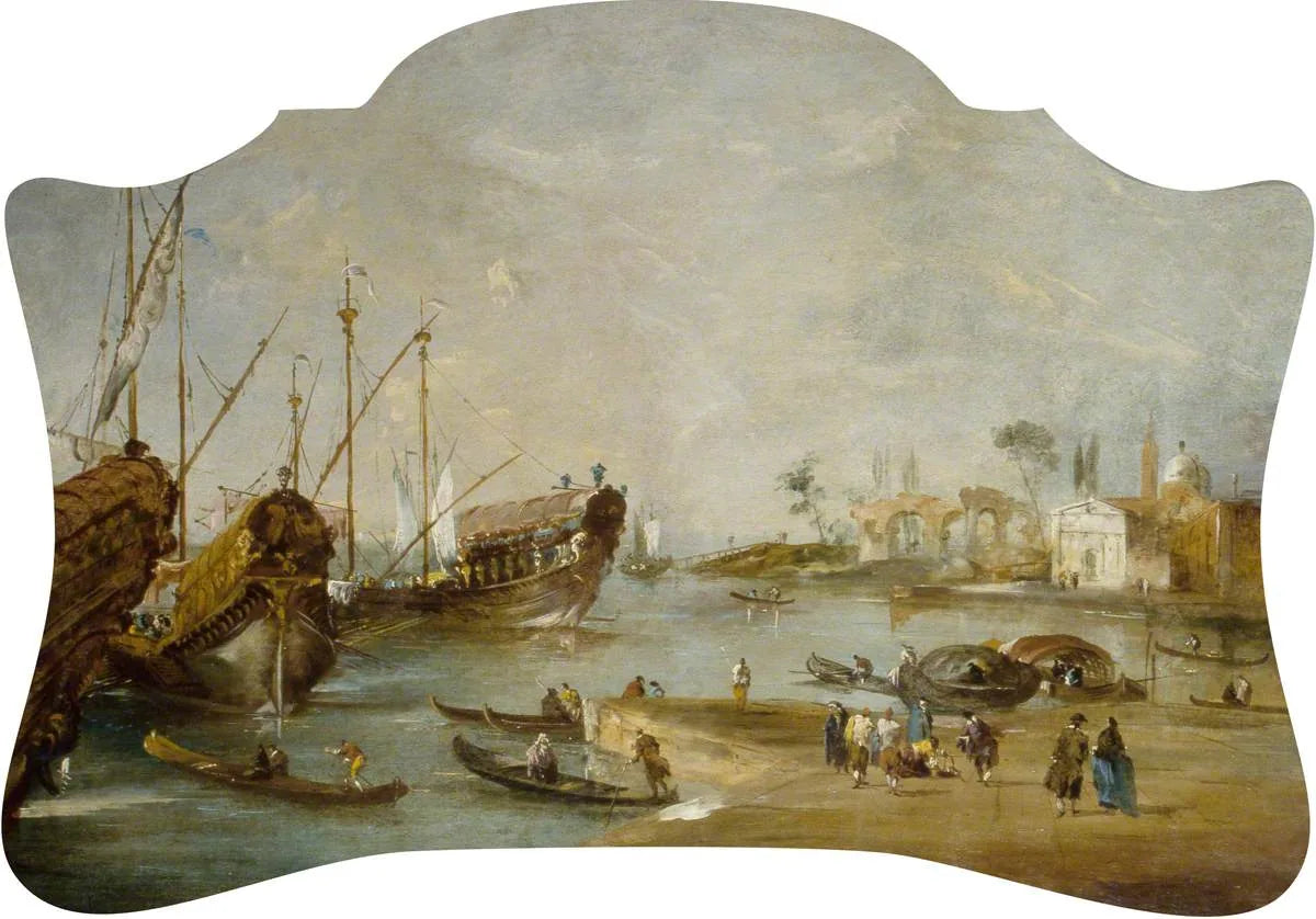 Vue fantaisiste de Venise - Francesco Guardi image 1 copie de tableau peinte à la main