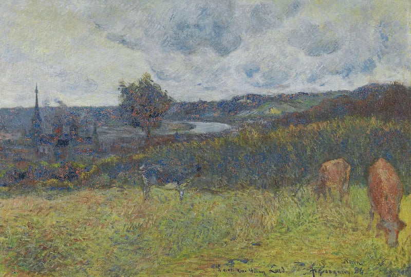 Ogólny widok na Rouen - Paul Gauguin