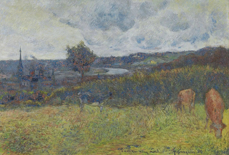 Ogólny widok na Rouen - Paul Gauguin