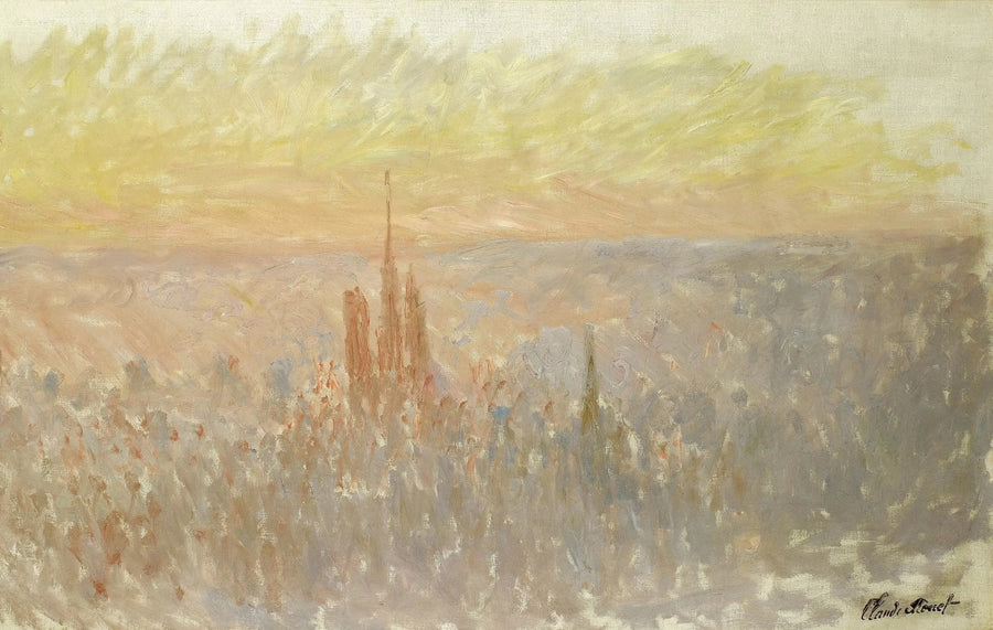 Widok ogólny Rouen W1315 - Claude Monet