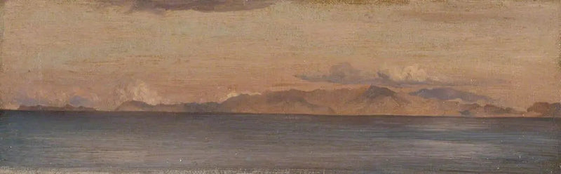Widok z daleka na góry Morza Egejskiego - Frederic Leighton