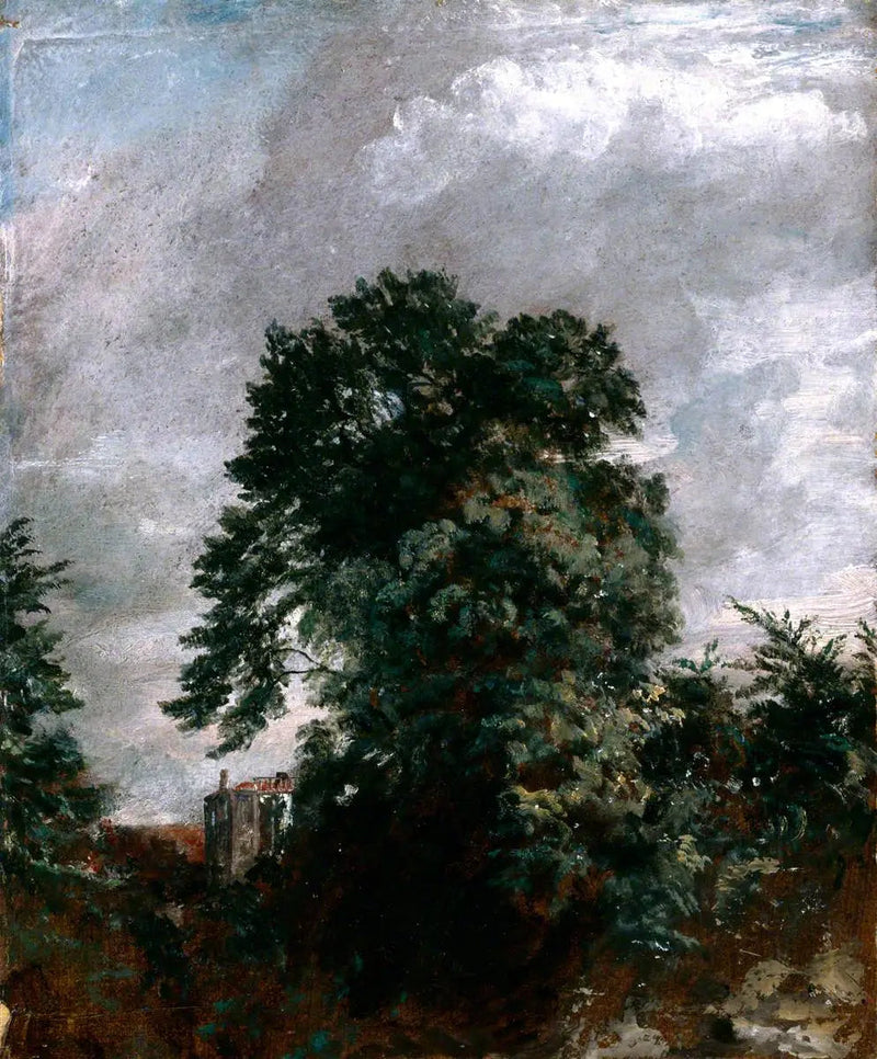 Dalszy widok na gaj, Hampstead - John Constable