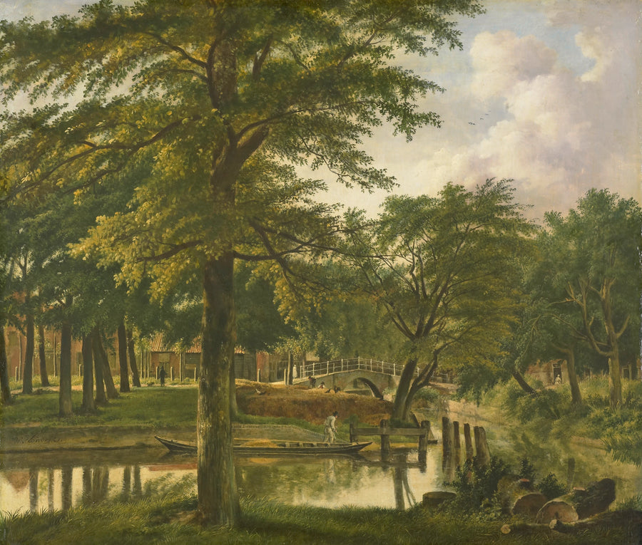 Vue du Nieuwe Gracht près du Bolwerk à Haarlem - Wybrand Hendriks