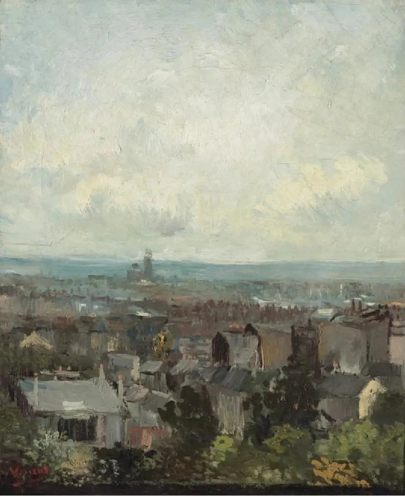 Widok Paryża w okolicach Montmartre - Vincent van Gogh