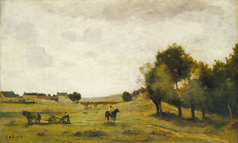 Widok w pobliżu Épernon - Jean-Baptiste Camille Corot