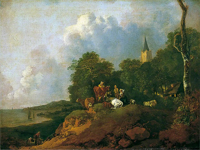Widok z bliska na wybrzeże - Thomas Gainsborough