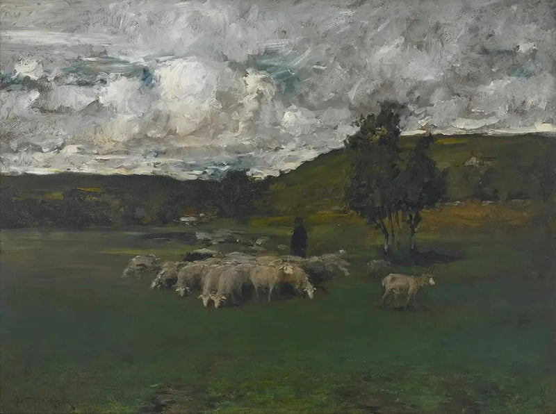 Widok z bliska na komisję wyborczą - William Merritt Chase