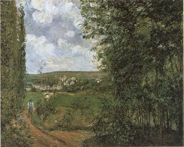 Widok z wybrzeża Gratte-Coqs, Pontoise - Camille Pissarro