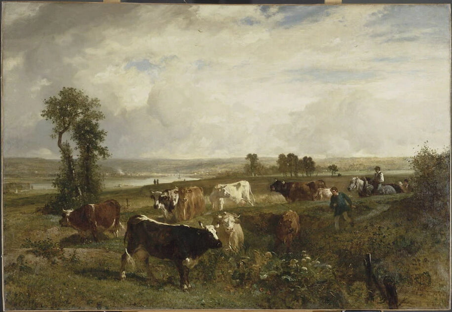 Vue prise des hauteurs de Suresnes - Constant Troyon