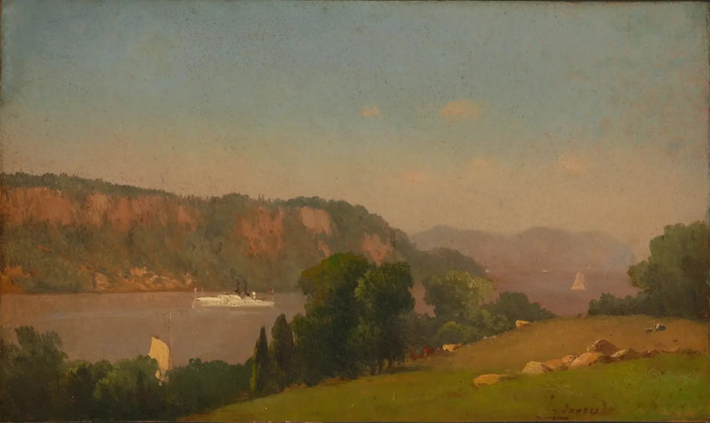 Widok na Hudson - George Inness