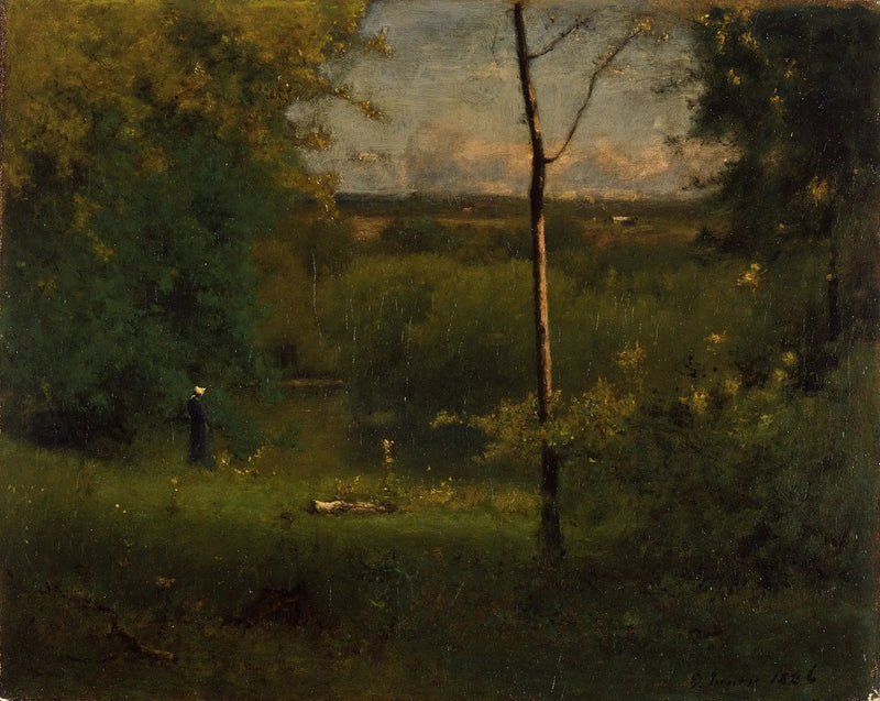 Widok na rzekę - George Inness