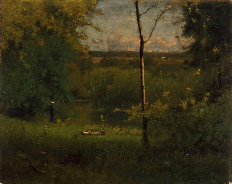 Widok na rzekę - George Inness