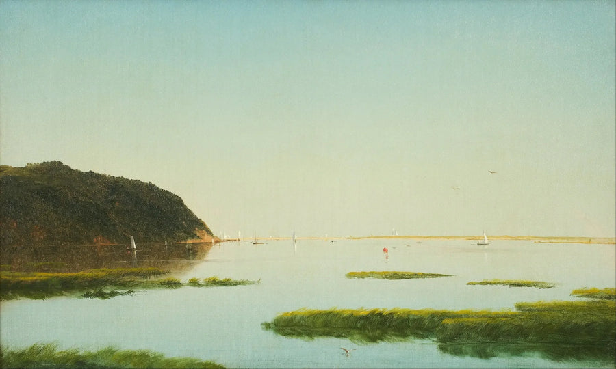 Widok na rzekę Shrewsbury, New Jersey - John Frederick Kensett