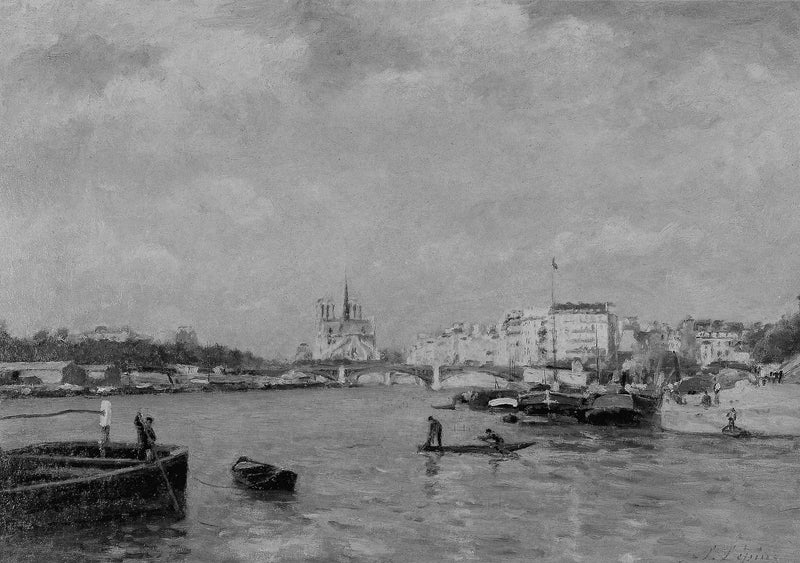 Widok na Sekwanę, Paryż - Stanislas Lépine