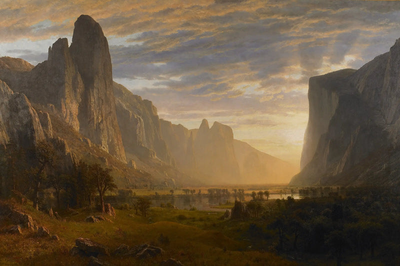 Widok na dolinę Yosemite, Kalifornia - Albert Bierstadt