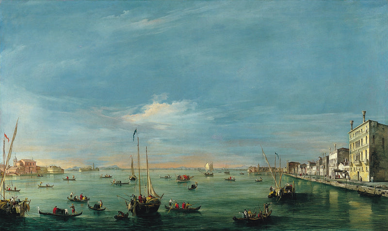 Widok na kanał Giudecca i Zattere - Francesco Guardi