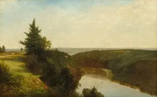 Widok na rzekę Genesee w pobliżu góry Morris - John Frederick Kensett