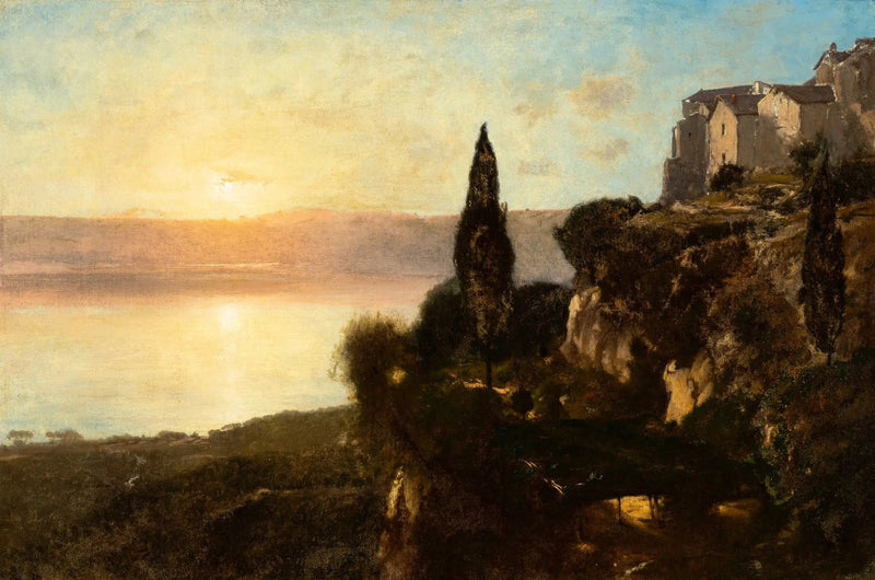 Widok na jezioro Nemi - George Inness