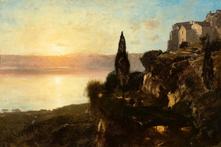 Widok na jezioro Nemi - George Inness
